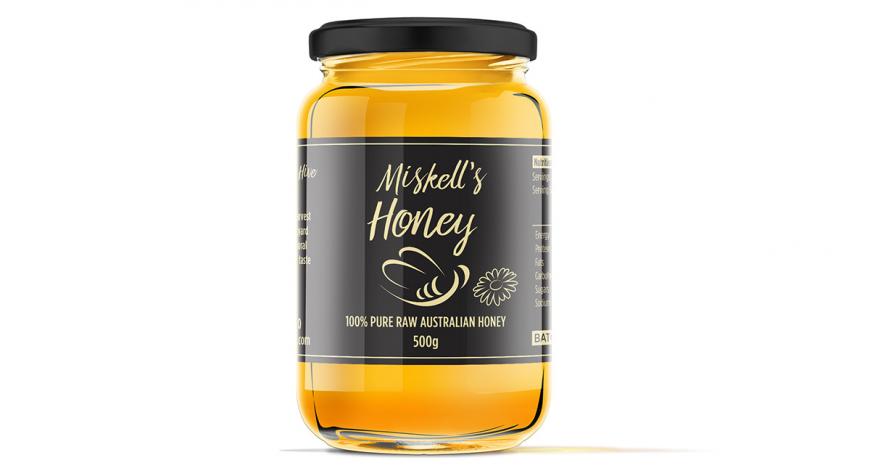 Honey Label Design with Tamper Evident